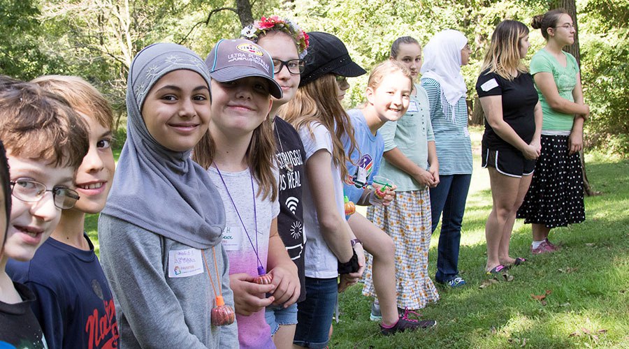 PA Virtual students enagaging in an outdoor activity at an outing