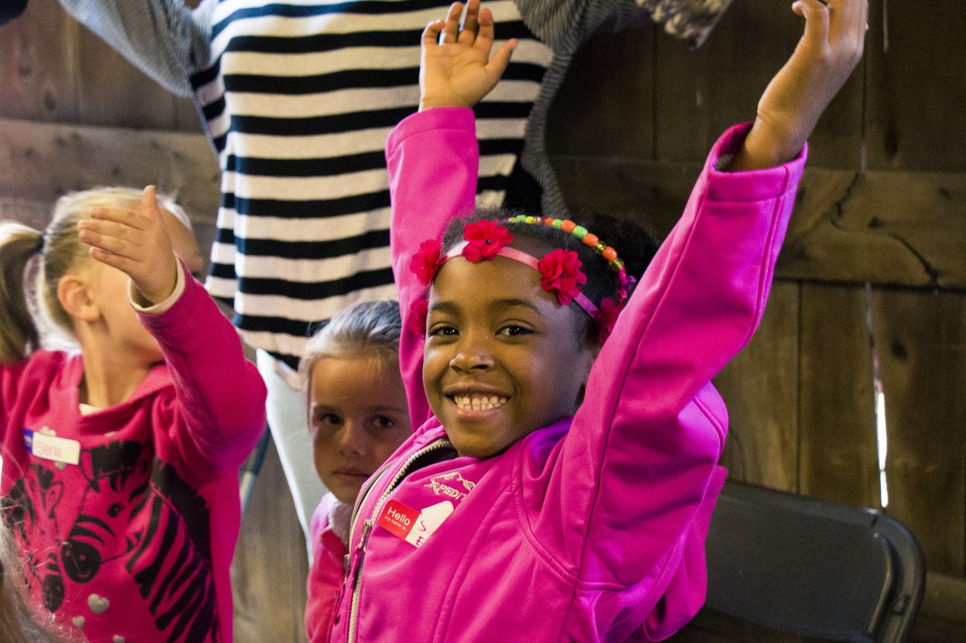 Excited kindergarten student at PA Virtual elementary school
